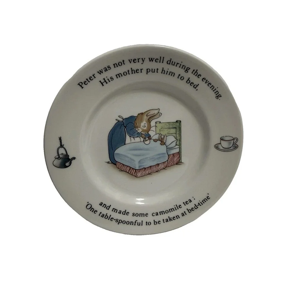 Wedgwood Peter Rabbit Nursery Set Cup Bowl Plate Beatrix Potter Made in England
